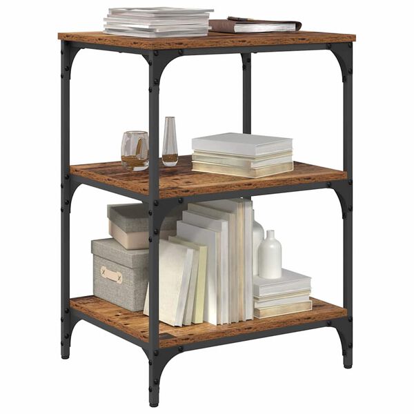 vidaXL Printerstand Gammelt tr&aelig; 50 x 41 x 75 cm Konstrueret tr&aelig;