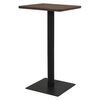 vidaXL bistrobord 60x60x107 cm m&oslash;rkt asketr&aelig;sfarvet