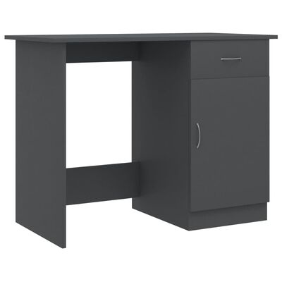 vidaXL skrivebord 100x50x76 cm konstrueret træ grå
