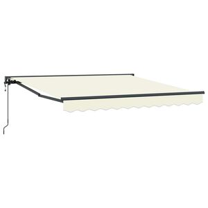 vidaXL Markiseramme Creme 300 x 250 cm Polyester med PU bel&aelig;gning