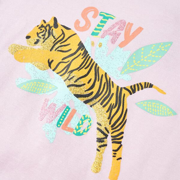 T-shirt til børn str. 116 lilla