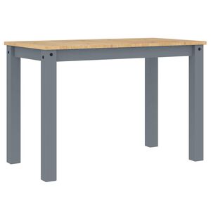 vidaXL spisebord PANAMA 112x60x75 cm massivt fyrretr&aelig; gr&aring;