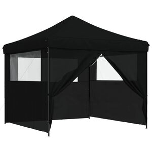 vidaXL Party Tent 292 x 292 x 315 cm Sort Oxford stof