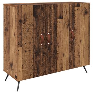 vidaXL Sideboard Gammelt tr&aelig; 89,5 x 34 x 80 cm Konstrueret tr&aelig;