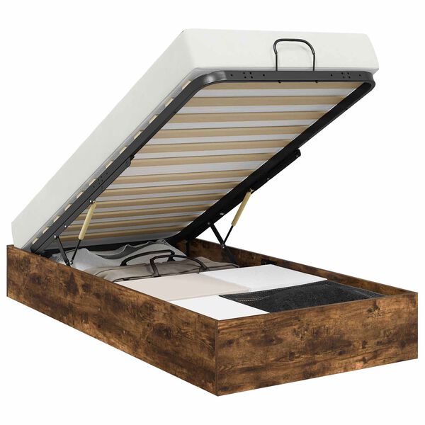 vidaXL Ottoman Sengestel R&oslash;get eg 193 x 120 x 25 cm Sp&aring;nplade