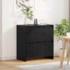 vidaXL Sideboard Sort eg 70 x 41 x 75 cm Konstrueret tr&aelig;