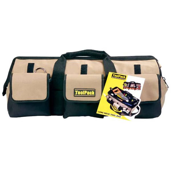 Toolpack v&aelig;rkt&oslash;jstaske Long Neck sort og beige 58 x 26 x 26 cm 360.020