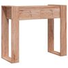 vidaXL konsolbord 90x35x75 cm massivt teaktr&aelig;