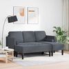 vidaXL Sofa Sæt 2 pcs Mørkegrå 173 x 131 x 67 cm Fløjl