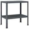 vidaXL Plantebord 60 x 50 x 80 cm Pulverlakeret st&aring;l Antracit