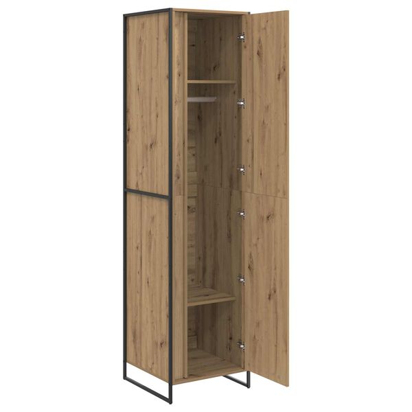 vidaXL Warderobe 2 pcs Artisan eg 50 x 50 x 200 cm Konstrueret tr&aelig;