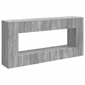 vidaXL Konsolbord Gr&aring; Sonoma 155 x 29 x 74 cm Konstrueret tr&aelig;