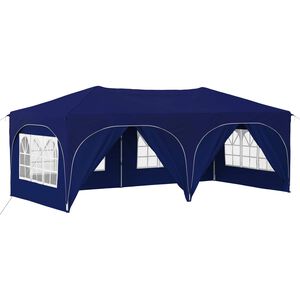 vidaXL Pop-up Festtelt 575 x 288 x 245 cm Bl&aring; Oxford stof