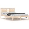 vidaXL sengeramme 140x190 cm massivt tr&aelig;