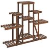 vidaXL blomsterstativ 110x25x98 cm massivt fyrretr&aelig;