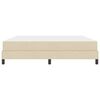 vidaXL Box spring seng med madras Creme 180 x 200 cm Stof