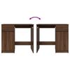 vidaXL skrivebord 86x49x76 cm konstrueret tr&aelig; brun egetr&aelig;sfarve
