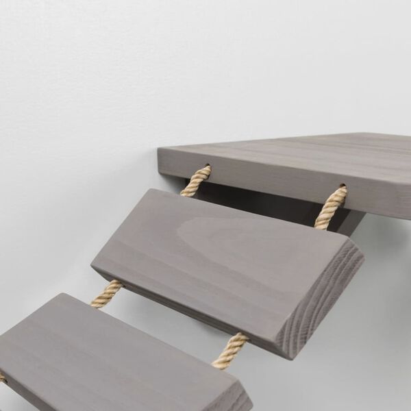 TRIXIE vægmonteret katte-klatrestige 150 x 30 cm muldvarpefarvet