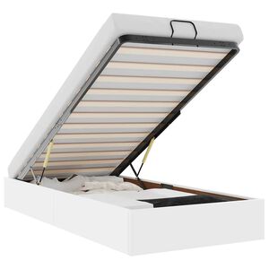 vidaXL osmannisk sengeramme uden madras 90x190 cm kunstl&aelig;der hvid