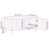 vidaXL sofabord 80x50x40 cm massivt mangotræ