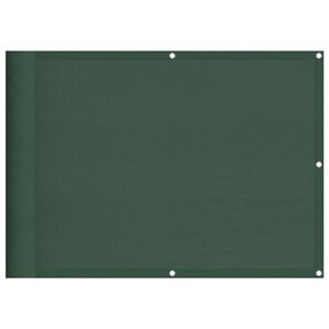 vidaXL altanafsk&aelig;rmning 75x700 cm 100 % polyester m&oslash;rkegr&oslash;n