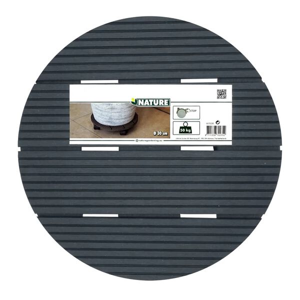 Nature plantevogn &Oslash;30 rund tr&aelig; antracitgr&aring;