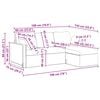 vidaXL Sofa Sort Samlede dimensioner: 198 x 134 x 80 cm (B x D x H)