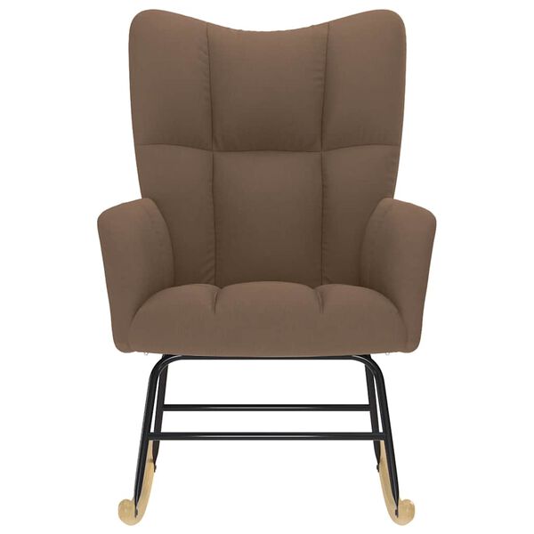 vidaXL gyngestol stof brun