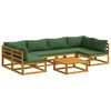 vidaXL Sofa S&aelig;t 7 stk. Naturfarvet Massivt Akacietr&aelig;