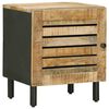 vidaXL Sengebord Naturfarvet 40 x 33 x 46 cm Massivt mangotr&aelig;