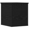 vidaXL Opbevaringskasse Sort eg 30 x 35 x 35 cm Konstrueret tr&aelig;