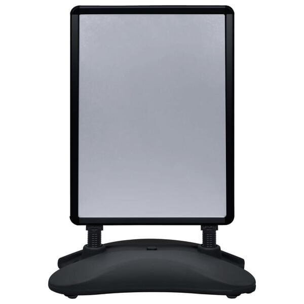 vidaXL plakatstativ A1 med fod aluminiumslegering sort