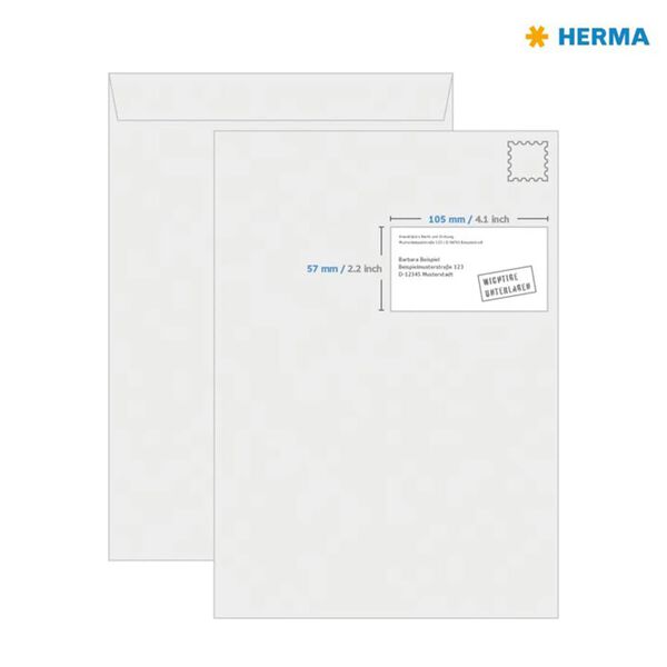 HERMA permanente etiketter PREMIUM A4 105x57 mm 100 ark