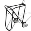Metal Sammenfoldelig Saddle Rack med hjul