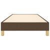 vidaXL Boxspring sengeramme M&oslash;rkebrun 100x200 cm Stof