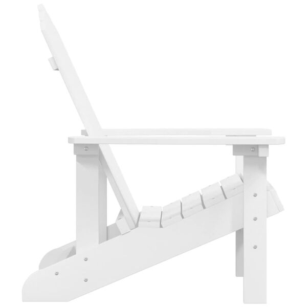 vidaXL Adirondack-havestol HDPE hvid