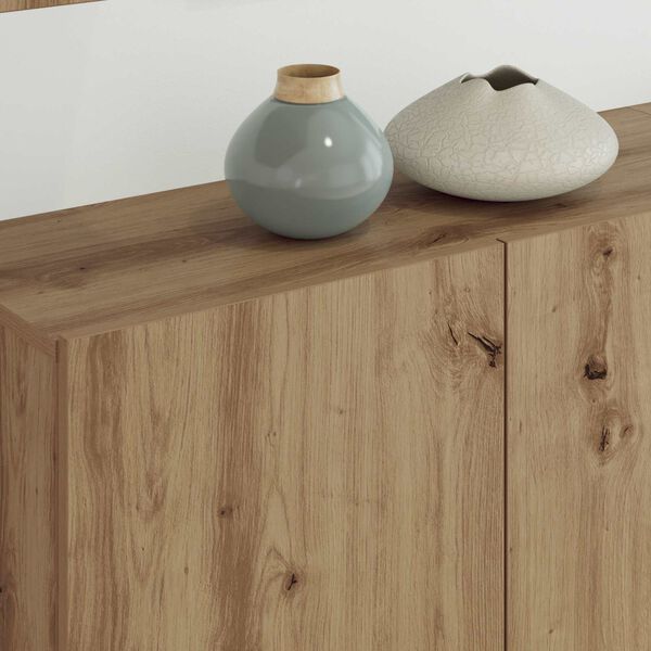 vidaXL TV V&aelig;g Enhed V&aelig;gmonteret 5 pcs Artisan Egetr&aelig; Konstrueret tr&aelig;