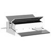 vidaXL Kylling treadle feeder S&oslash;lv 75 x 53 x 20,5 cm 10 kg