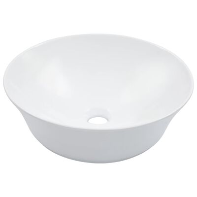 vidaXL håndvask 41 x 12,5 cm keramik hvid