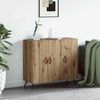 vidaXL Sideboard Artisan Egetr&aelig; 89,5 x 34 x 80 cm Konstrueret tr&aelig;