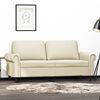 vidaXL 2-personers sofa 140 cm kunstl&aelig;der cremefarvet
