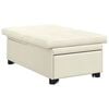 vidaXL Sovesofa Creme 194 x 67 x 82 cm Fl&oslash;jl