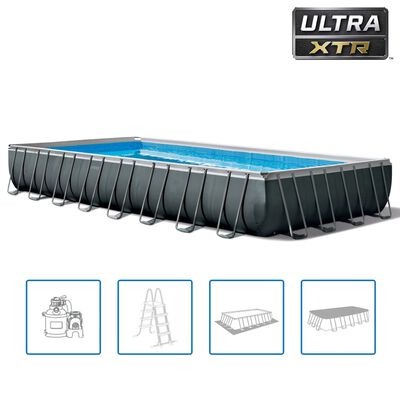 Intex swimmingpoolsæt Ultra XTR Frame 975x488x132 cm rektangulær