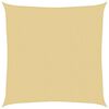 vidaXL solsejl 3x3 m 100 % polyesterstof sandfarvet