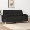vidaXL 2-personers sofa 140 cm stof sort