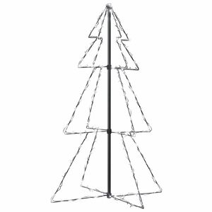 vidaXL lysende juletr&aelig; 78x120 cm 160 LED'er indend&oslash;rs/udend&oslash;rs