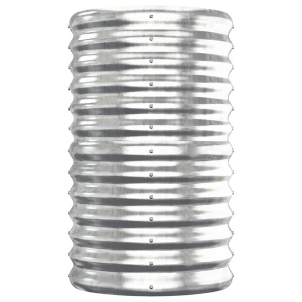 vidaXL plantekasse 152x40x68 cm galvaniseret stål sølvfarvet