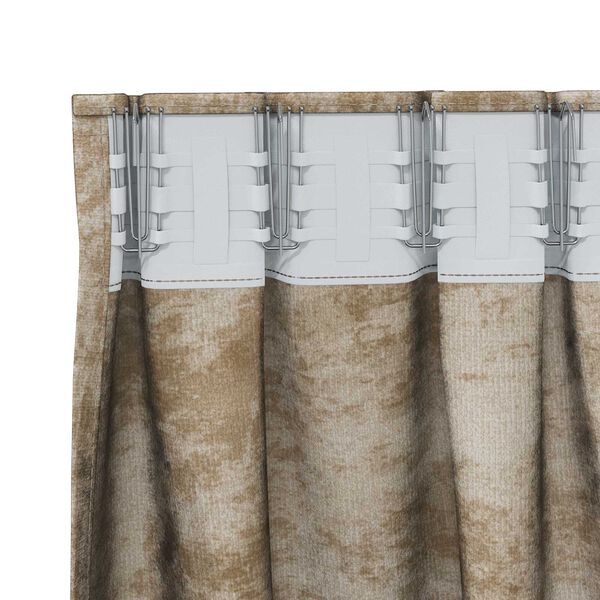 vidaXL Velour Gardiner 2 pcs champagnefarvet 245 x 140 cm Fl&oslash;jl