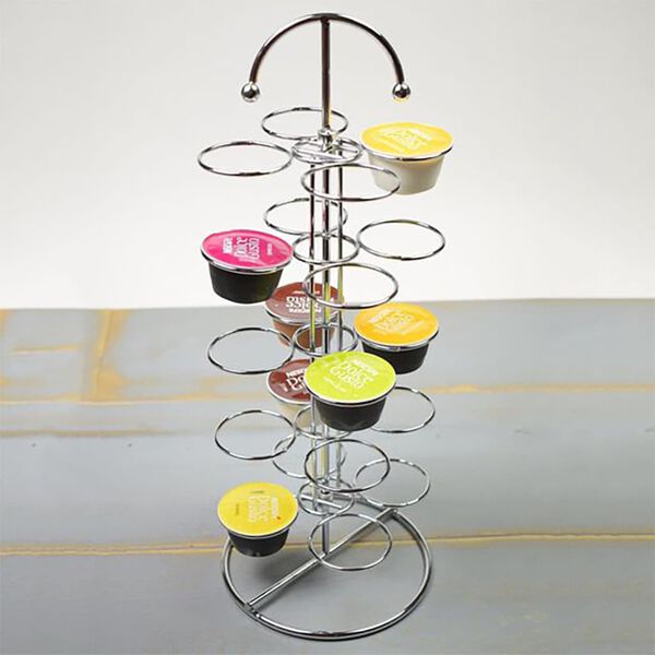 Cosy & Trendy kapselholder Circles s&oslash;lvfarvet