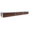 vidaXL forh&oslash;jet plantekasse 480x80x45 cm galvaniseret st&aring;l brun